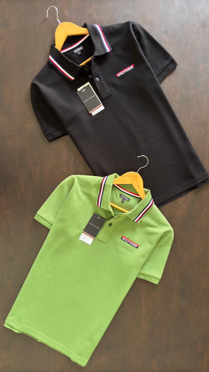 Premium Collar T-Shirt with Tipping Collar
