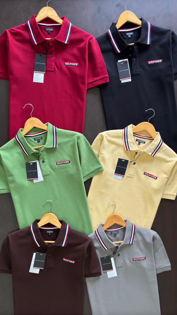 Premium Collar T-Shirt with Tipping Collar