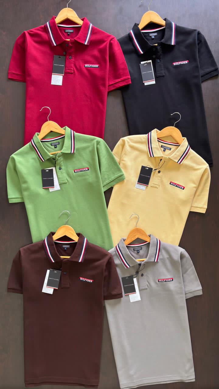 Premium Collar T-Shirt with Tipping Collar