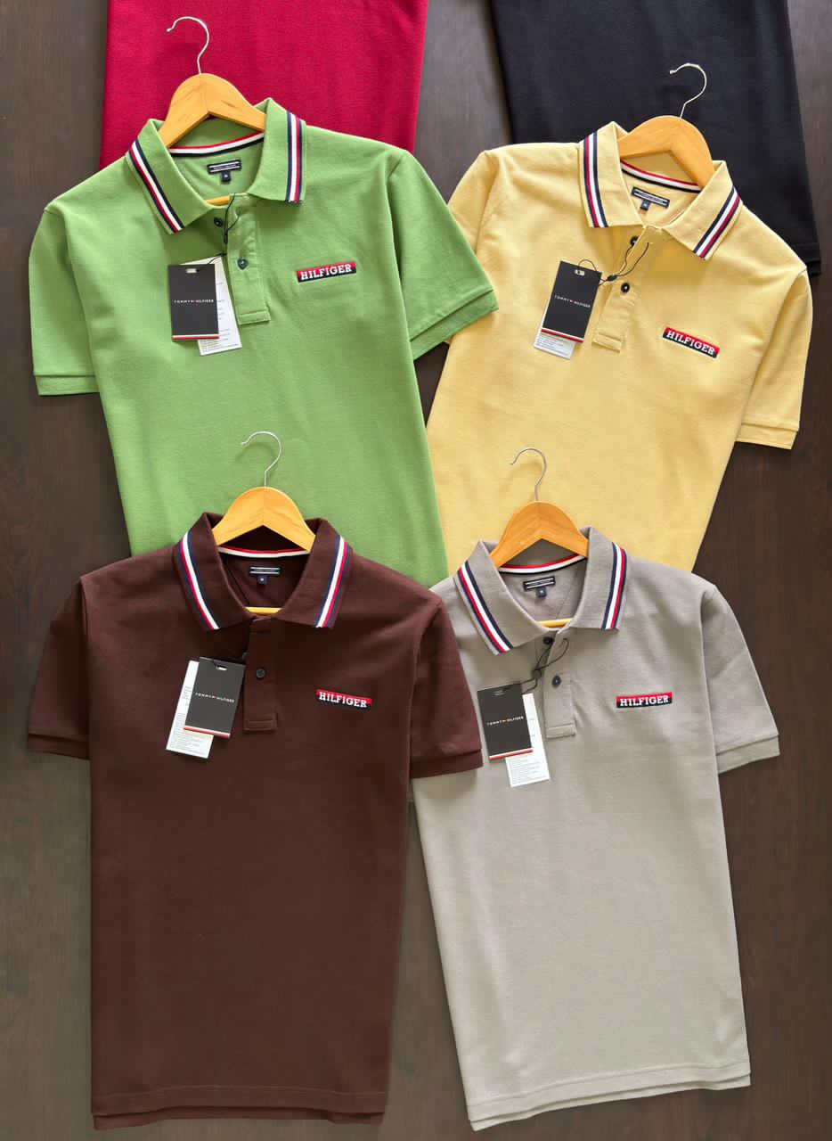 Premium Collar T-Shirt with Tipping Collar